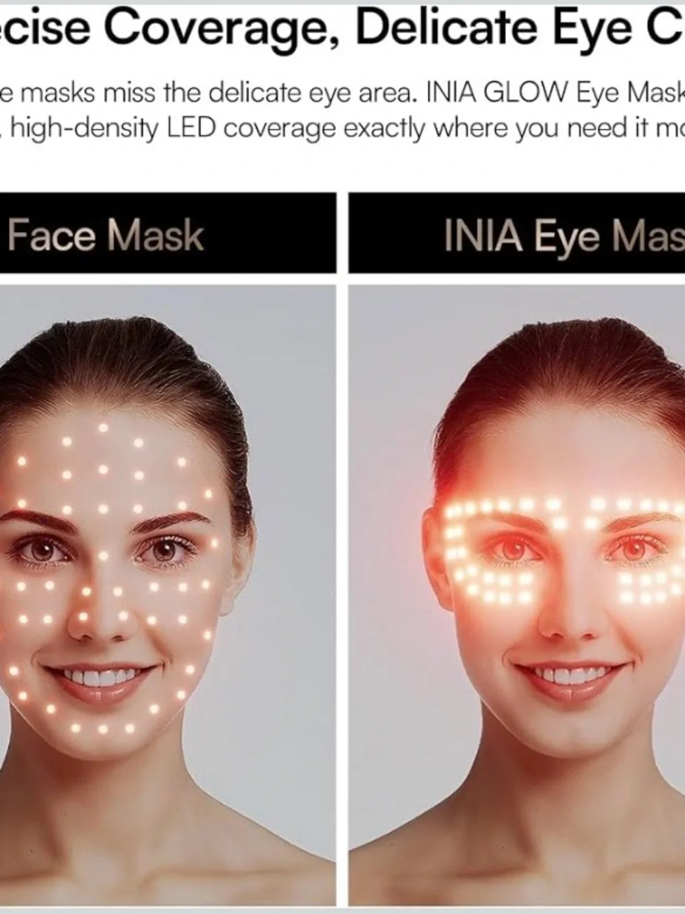 NEW - Red Light Therapy Eye Mask for Under Eye Treatment & Rejuvenation Skincare